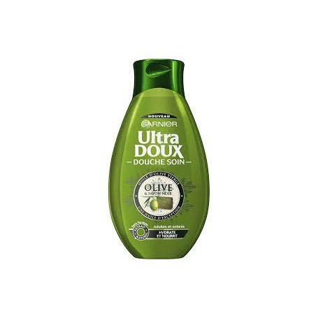 Garnier Ultra DOUX Gel Douche Soin Olive/Savon Noir 250 ml Lot de 3